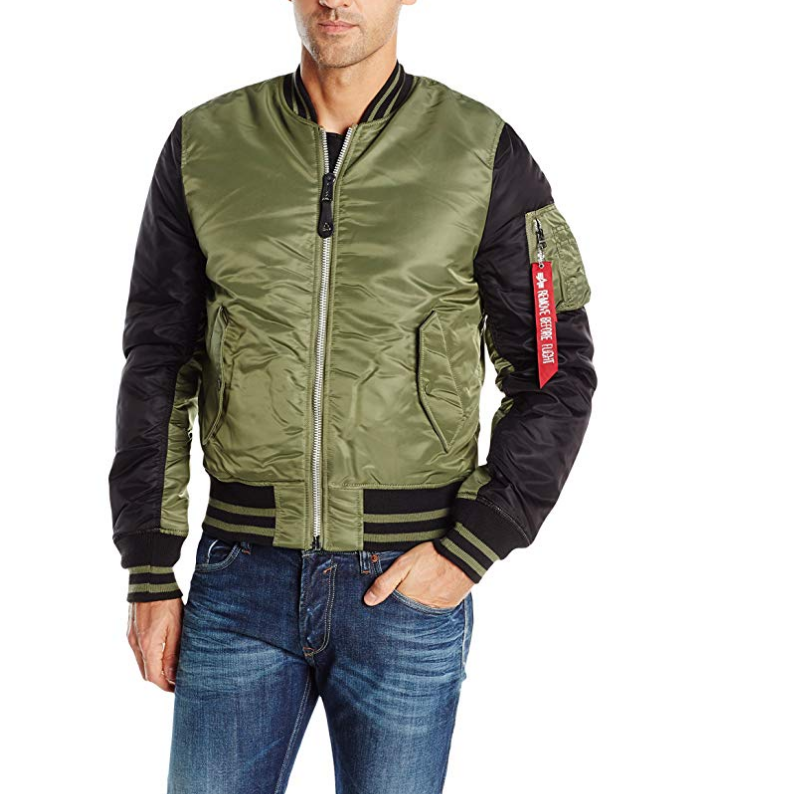 正品现货美国alpha  ma-1 varsity 修身版防风保暖飞行夹克