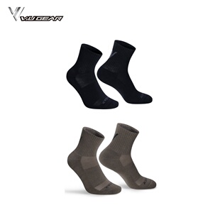VU Gear CC级 五寸训练袜 全天候运动缓震美丽诺羊毛袜 调温防臭
