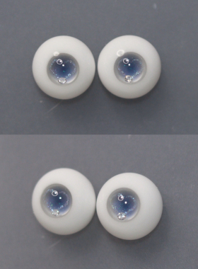 脑洞款【ND-21】蓝色爱心高光版有钻浅瞳系列bjd石膏眼14/7尺寸