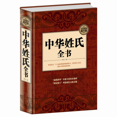 中华姓氏全书 精装16大开本中华文明民俗百家姓氏起源源流寻根通史通俗读物正版书籍