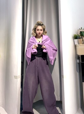 ZBY专柜原创2025秋季新款时尚百搭休闲牛仔裤女高腰显瘦长裤85361