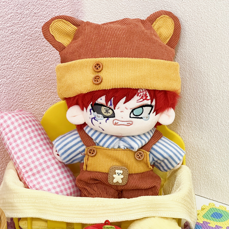 风影我爱罗属性20cm棉花娃娃有骨火影忍者周边玩偶公仔生日礼物