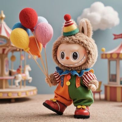 拉布布17cm娃衣一二三代labubu毛绒搪胶公仔换装衣服