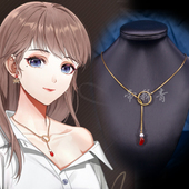 光与夜之恋 陆沉项链周边耳钉DIY饰品同人cos女主帝释青手作