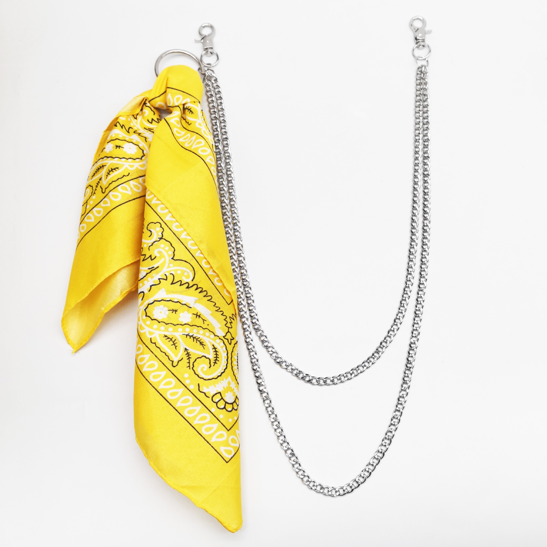 玩物制造叠穿一体成型裤链废土风暗黑男女朋克嘻哈配饰要链