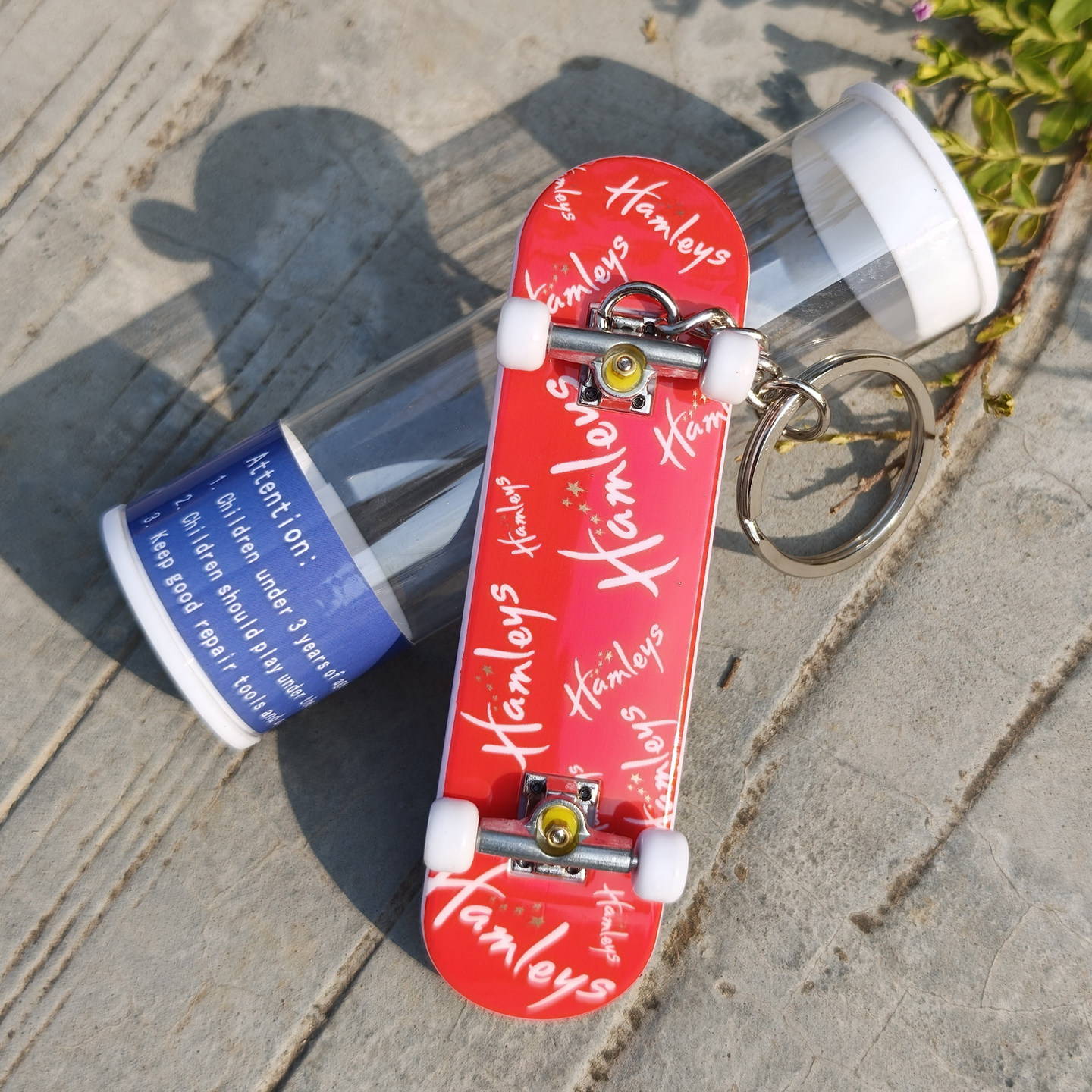 女生简约手指滑板红色系指尖迷你玩具双翘滑板钥匙扣圈包挂件包邮