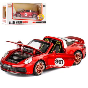 911敞篷跑车合金声光回力汽车模型XA3225 保时 新奥1