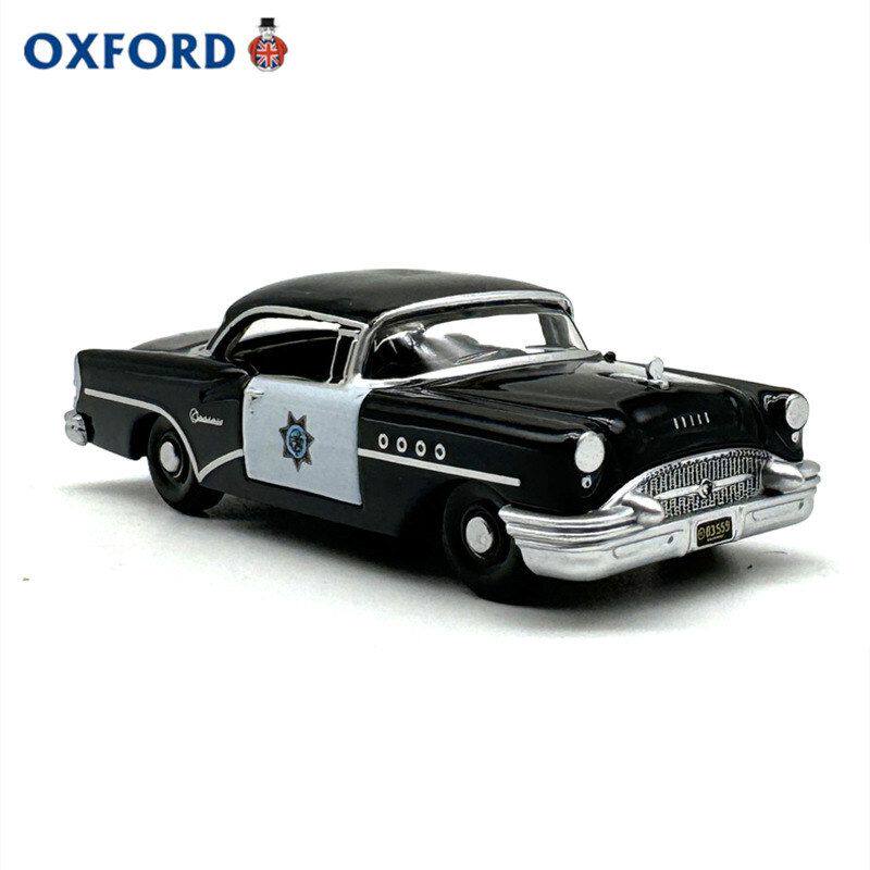 OXFORD1:87复古老式别克世纪1955巡警车汽车模型合金仿真收藏摆件