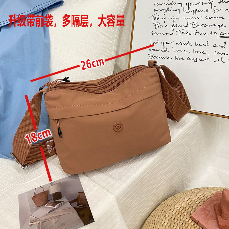 多层帆布小挎包轻便单肩迷你小包