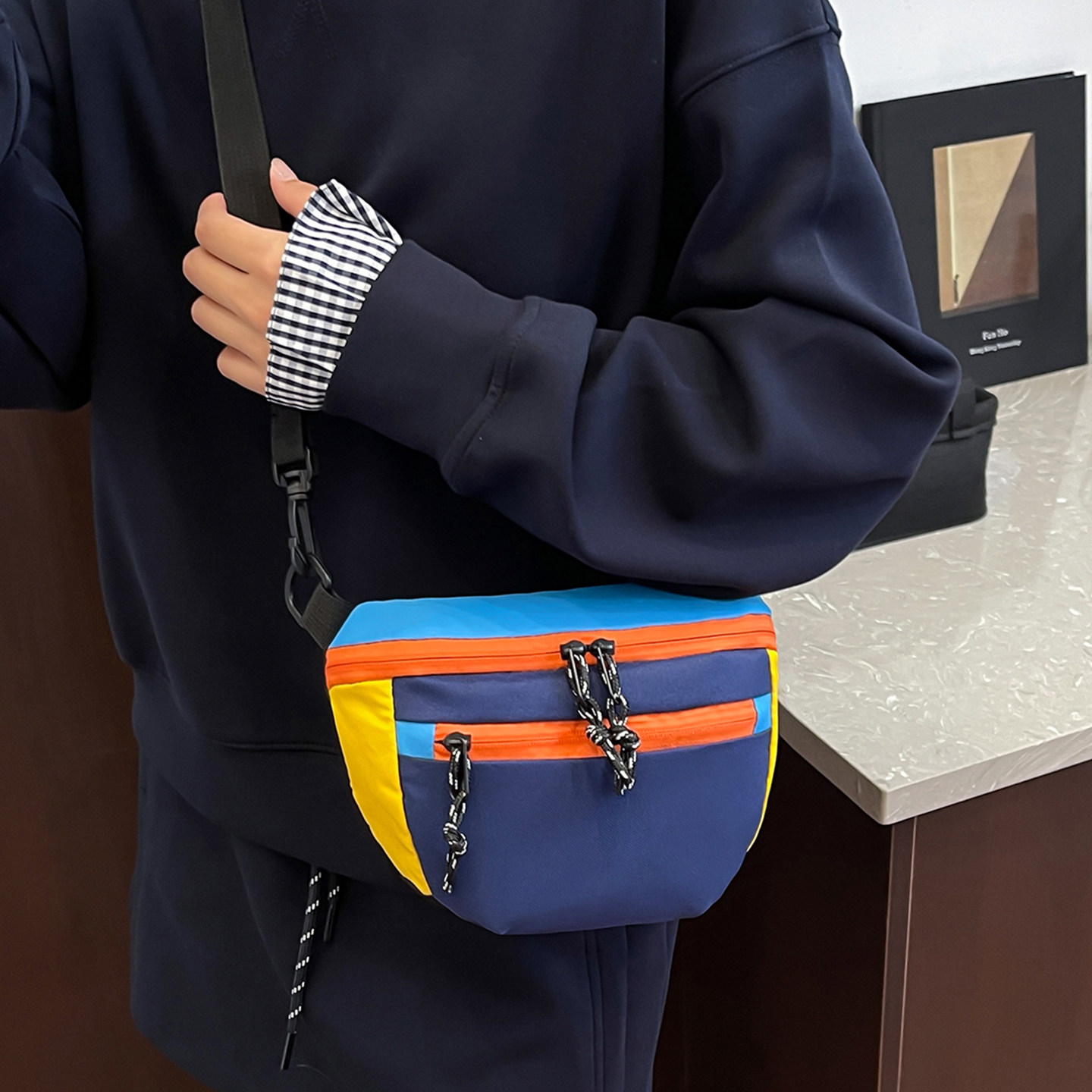 新款尼龙小方包防水轻便布包