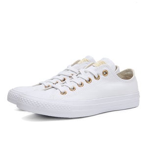 匡威帆布鞋女小白鞋Chuck Taylor低帮系带休闲鞋560643C 560644C