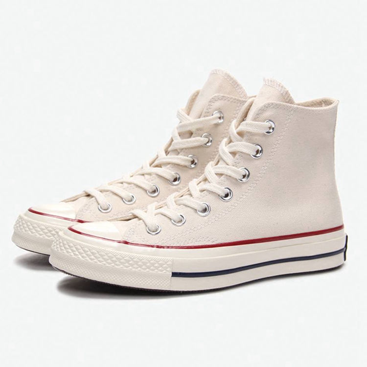 匡威帆布鞋女鞋男鞋1970s三星黑标高帮复古米白色休闲板鞋162053c