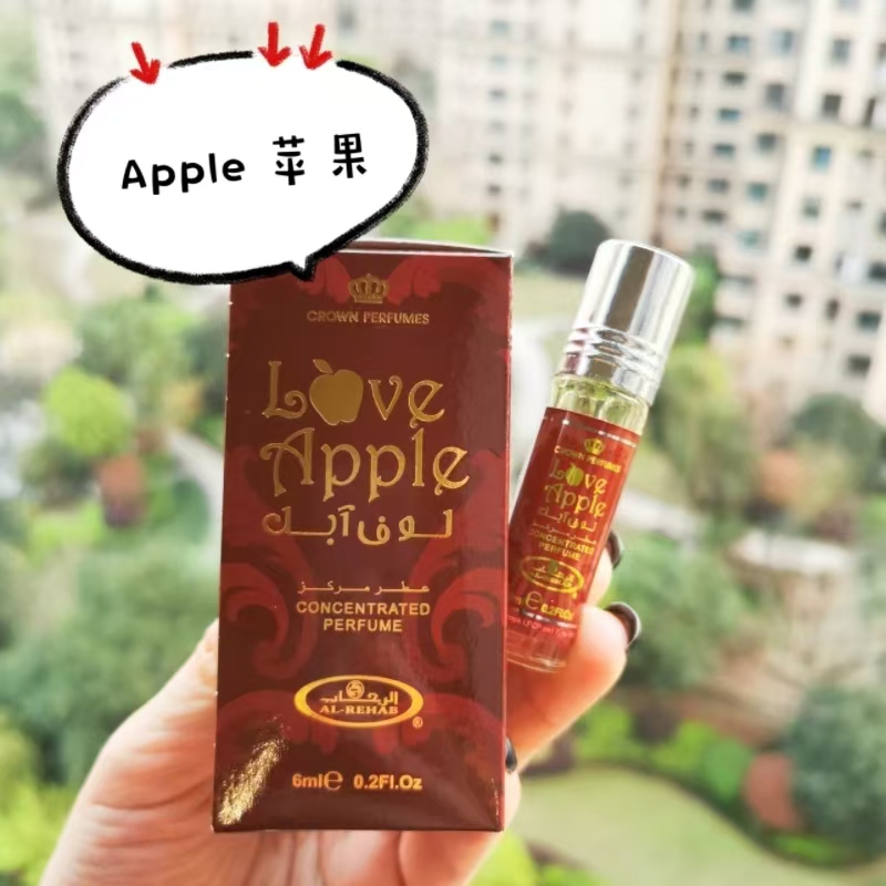 100元4支迪拜香水Al-Rehab滚珠香精油巧克力白麝香钻石走珠精油