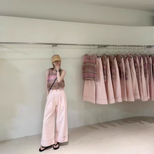 小个子显高直筒裤子女2025薄款韩版阔腿裤夏季高腰休闲裤拖地裤
