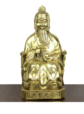 宇卓铜器纯铜黄铜洪钧三清尊神