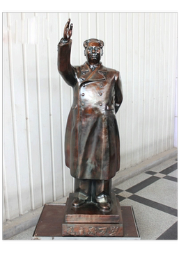 挥手黄铜工艺品摆件毛主席像