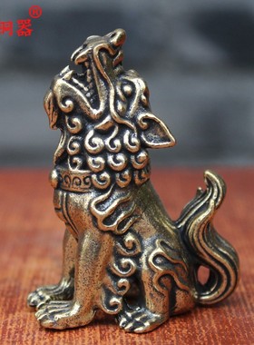 纯铜龙生九子 囚牛睚眦嘲风蒲牢狻猊赑屃狴犴负屃螭吻桌面摆件