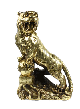 摆件老虎黄铜工艺品