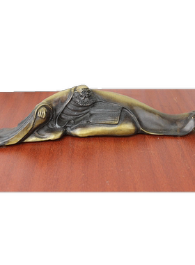 黄铜达摩禅宗风摆件工艺品