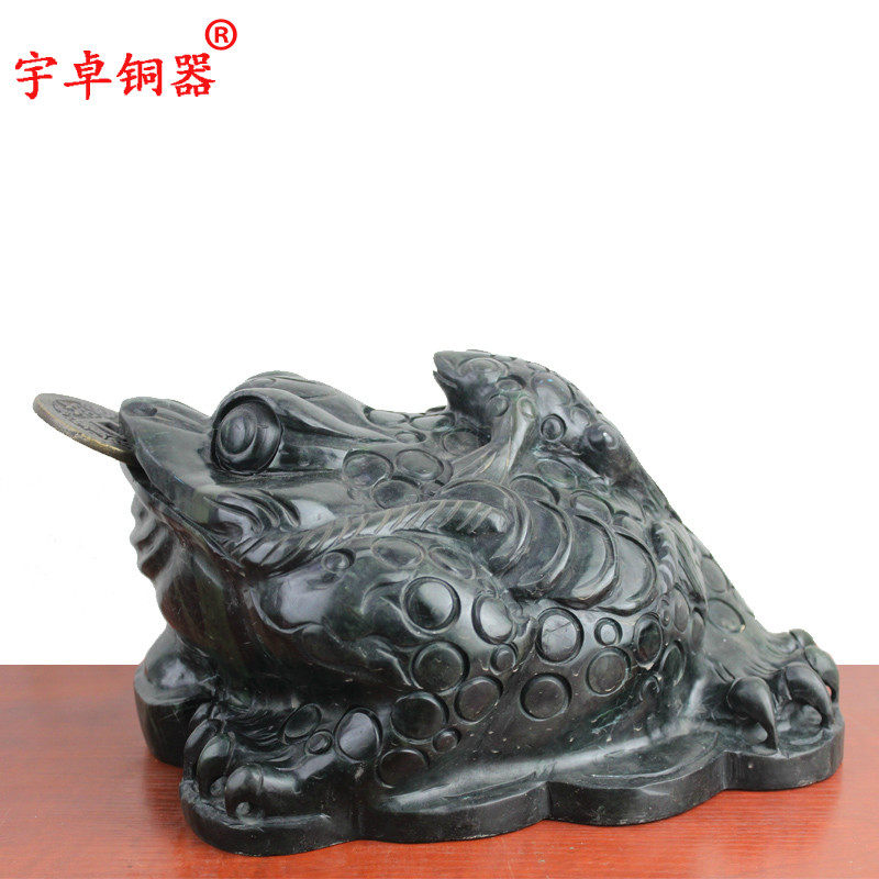 宇卓泰山玉原石金蟾 母子金蟾 家居装饰办公室工艺品摆件