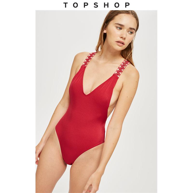TOPSHOPºìÉ«½»²æ´øÂ¶±³ÐÞÉíŮʿӾÒÂ03N45NRED