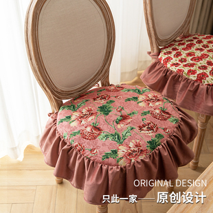 防滑家用可拆洗 通用坐垫子2025新款 欧式 马蹄形餐椅垫高级感四季