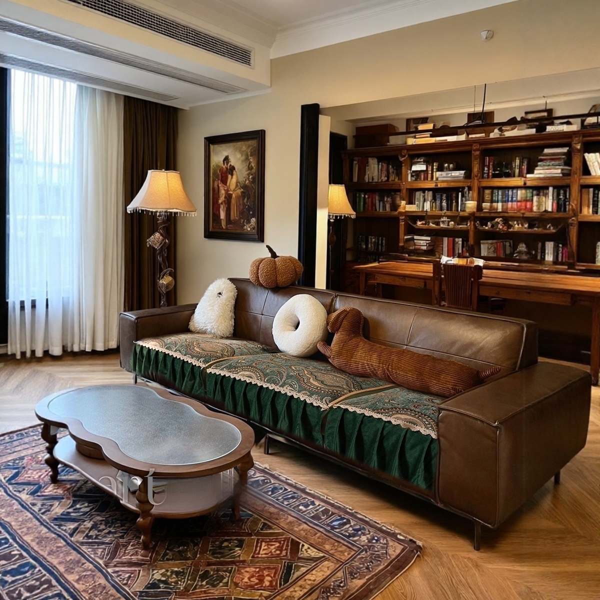 2025年款美式沙发垫冬季坐垫套罩