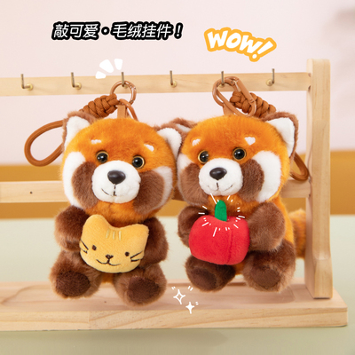 可爱小熊猫毛绒玩具公仔