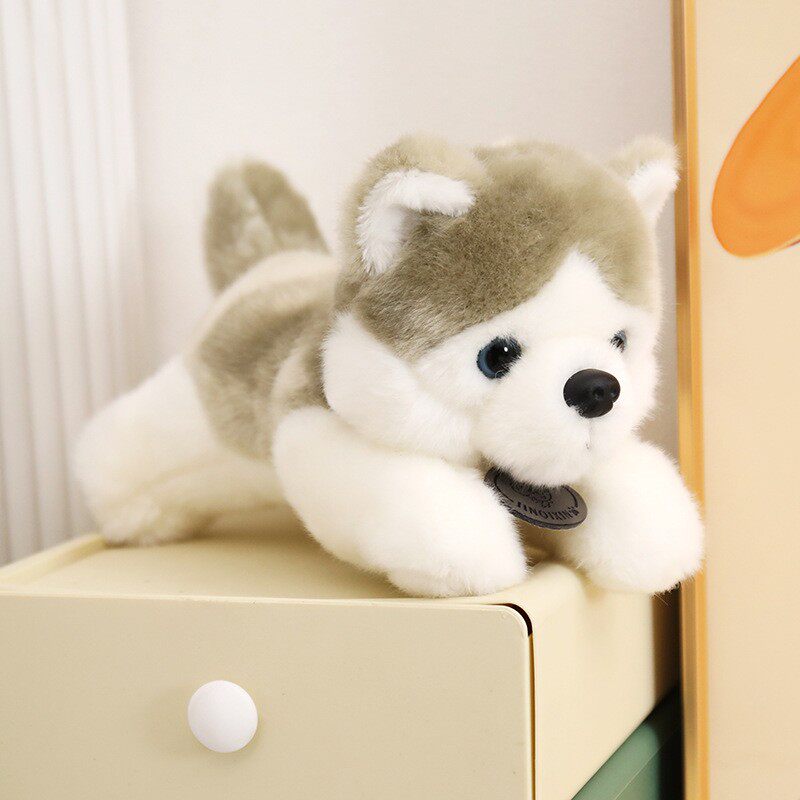 可爱哈士奇毛绒玩具公仔小号布娃娃摆件生日礼物女生可爱小狗玩偶