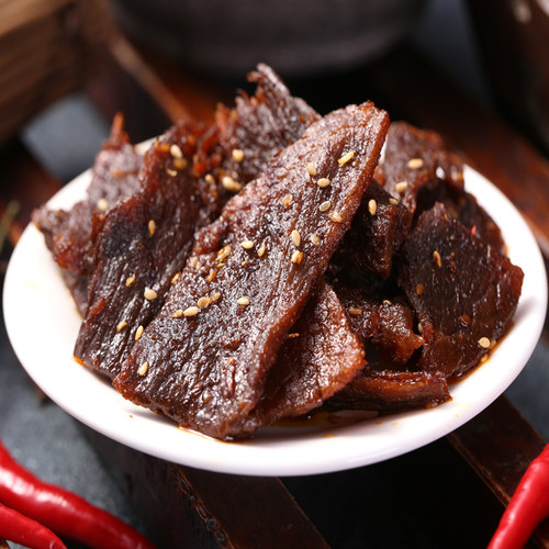 湖南新晃湘老蔡香辣手撕牛肉100g