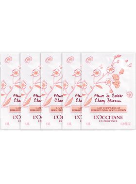 【会员专享】欧舒丹新甜蜜樱花沐浴6ml*3+润肤6ml*3+15元回购券