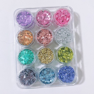 亮晶晶眼妆亮片舞台妆彩绘啫喱眼影表演出脸贴音乐节六一高光闪片