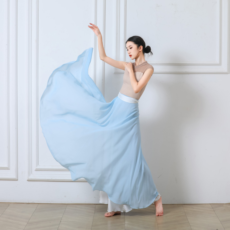 古典舞舞蹈服女裙子飘逸系带