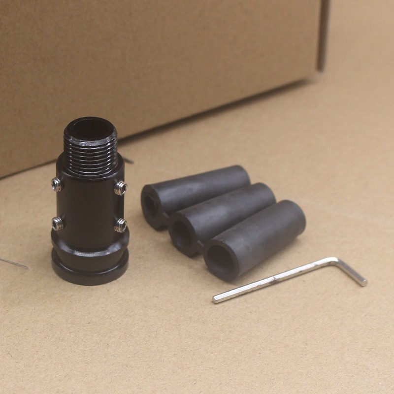 适配于13CM加长排挡头限位器皮套固定底座  D型杆无螺纹转换头M18