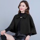 新款 斗篷式 外搭韩版 毛呢纯色披肩外套女2025春季 百搭开衫 搭配旗袍