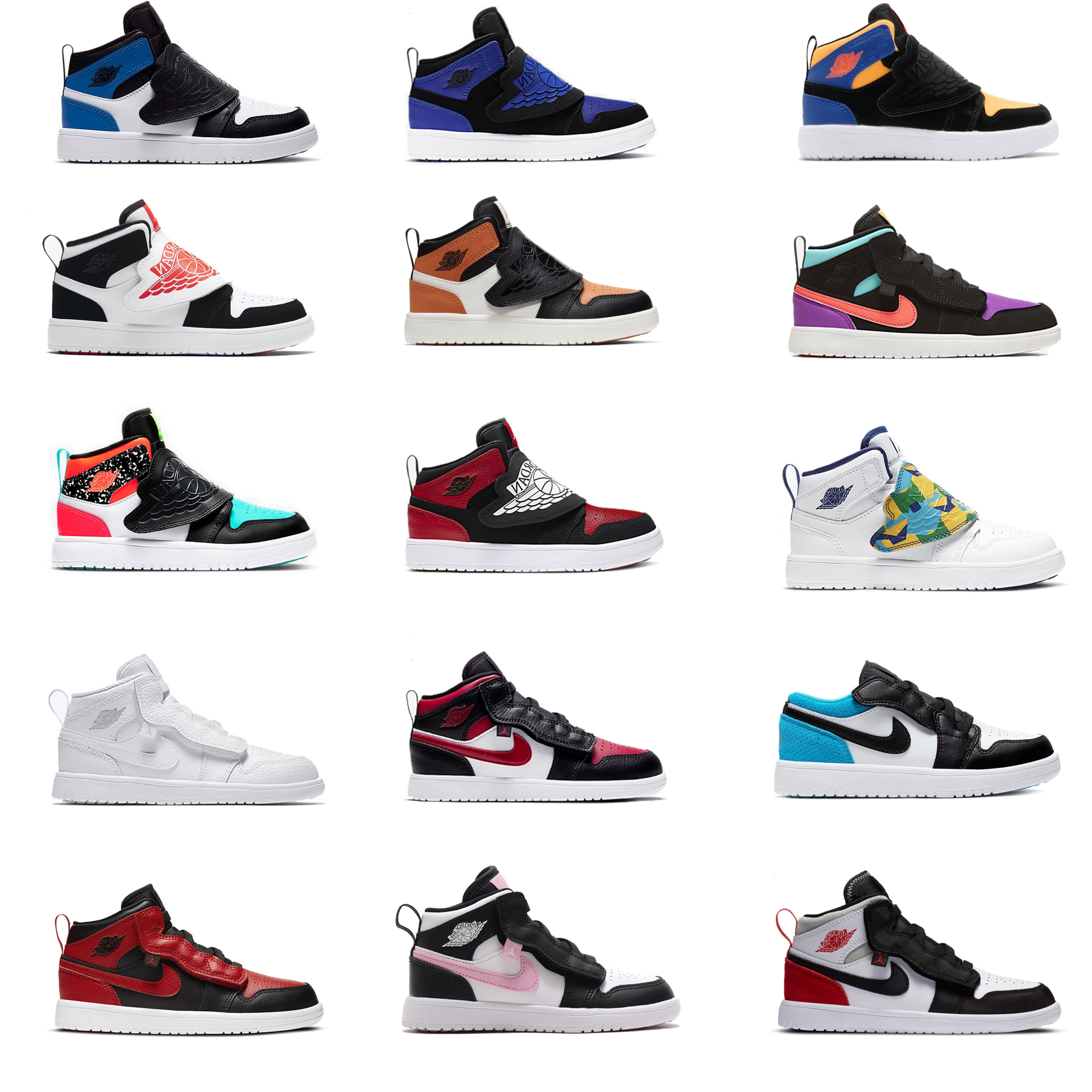 耐克JORDAN AJ1 MID低帮乔丹1男女儿童鞋篮球鞋正品