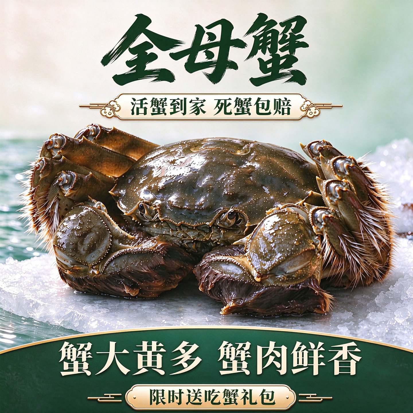 大闸蟹母蟹2两特大蟹鲜活螃蟹