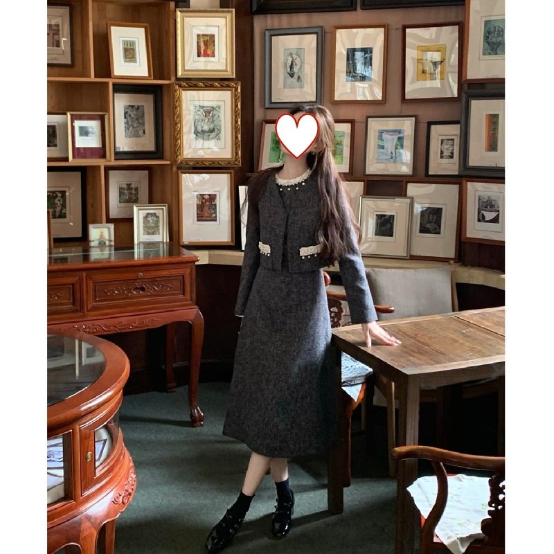 大码胖mm法式千金小香风高级感短外套收腰连衣裙女秋冬显瘦两件套,女装/女士精品,大码连衣裙,淘宝优惠券,粉丝福利购,淘宝优惠卷