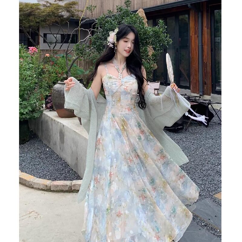梦中情裙纯欲温柔风绝美仙女长裙图片