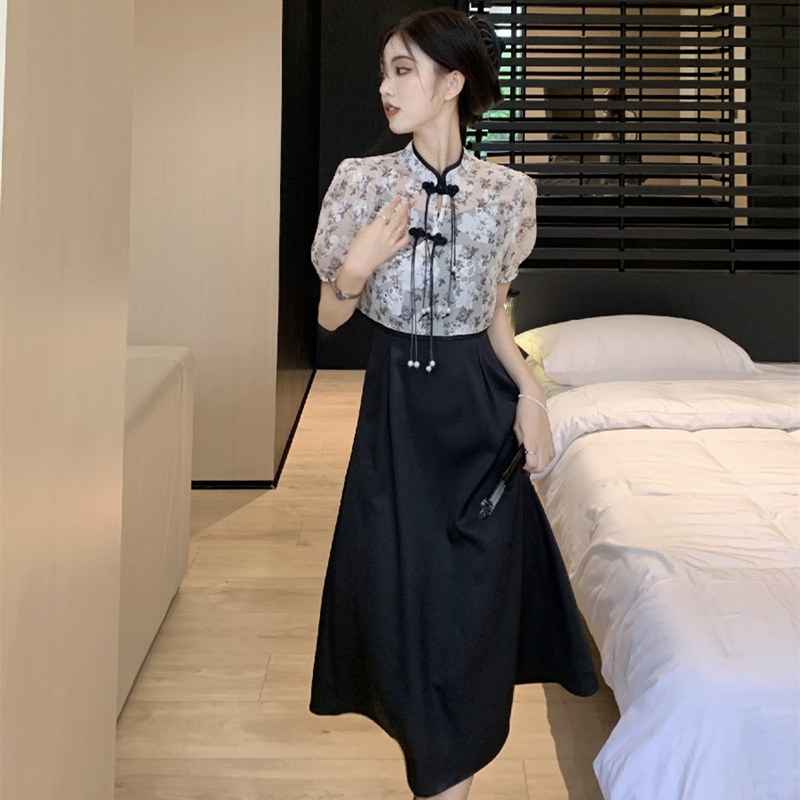 高级感新中式国风私服穿搭两件套图片