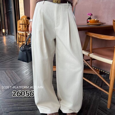 T-PLATFORM2605秋款新品简洁宽松时尚百搭女士阔腿裤