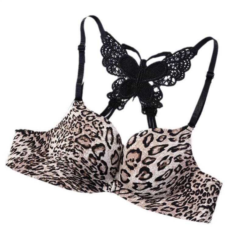 前扣蝴蝶美背文胸加厚5cm上托聚拢无痕无钢圈女士内衣