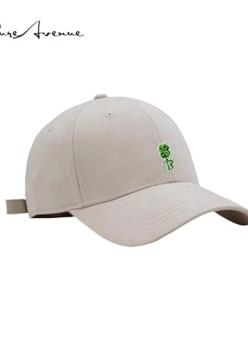 【正品现货】Bure Avenue春夏幸运四叶草棒球帽子纯色鸭舌帽男女