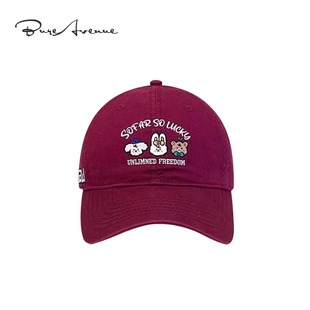 【正品现货】Bure Avenue卡通小动物刺绣棒球帽遮阳鸭舌帽子男女