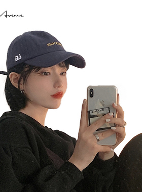 Bure Avenue简约字母刺绣鸭舌帽潮牌街头出游遮阳防晒棒球帽男女
