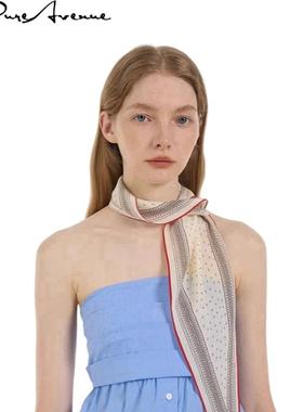 【官方正品】Bure Avenue双绉菱形巾春秋装饰头巾节日礼物丝巾女