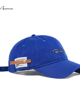 Bure Avenue棒球帽女潮牌贴布日系个性字母刺绣鸭舌帽男士防晒夏
