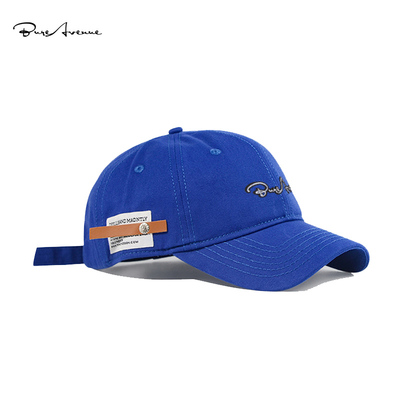 Bure Avenue棒球帽女潮牌贴布日系个性字母刺绣鸭舌帽男士防晒夏