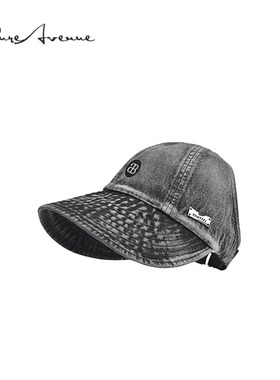 【正品现货】Bure Avenue可扎马尾水洗牛仔帽大檐遮阳防晒渔夫帽