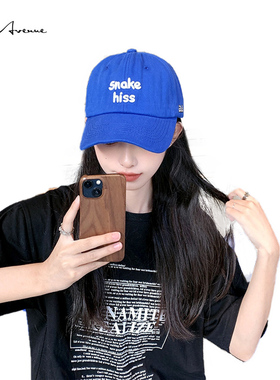 Bure Avenue字母棒球帽女韩版简约潮显脸小遮阳ins防晒帽子春夏潮